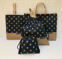 4点セット　金の星　入園入学　ハンドメイド