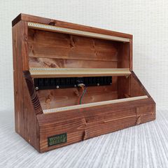 【モジュラーシンセ】6U 168HP Eurorack Wood Case with Power Unit VG-843-P