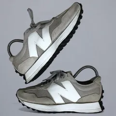 NEW BALANCE ニューバランス スニーカー 327 26.5㎝ グレー 靴紐 ロゴ柄 KT60-G-KG