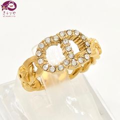 ☆DIOR ディオール PETIT CD リング M 約11号 ピンク系カラー