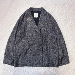 B:MING by BEAMS ビーミングバイビームス ツイード ダブルブレスト ジャケット テーラード グレー系 M