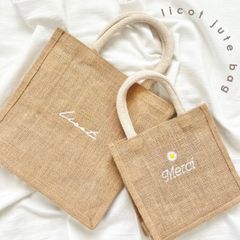 ジュートバック M 名入れ SDGs サマーバック