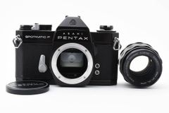 ★良品・整備済み★ ペンタックス PENTAX SPOTMATIC F ボディ シャッター 露出計完動 PENTAX Super-Multi-Coated TAKUMAR 55mm F1.8 #287A