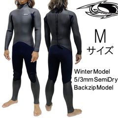 2024-25年モデル Mサイズ メンズ Cyber サイバー ウェットスーツ 5/3mm セミドライ フルスーツ バックジップ tmp-semi-bz