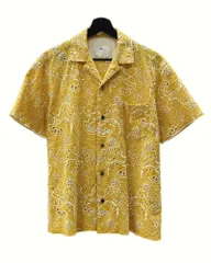 トーガ TOGA VIRILIS 23SS COTTON EMBROIDERY S/S SHIRT エンブロイダリー シャツ キューバ 半袖 刺繍 黄 TV31-FJ305 サイズ 44 半袖シャツ 総柄 イエロー 104MT-1170のサムネイル