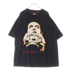 VINTAGE (ヴィンテージ) 90s MARILYN MANSON ANTICHRIST SUPERSTAR TEE マリリンマンソン 両面プリント半袖Tシャツ カットソー ブラック