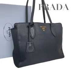 【価格交渉/質問大歓迎♪】希少　プラダ　ヴィッテロダイノ　トートバッグ　ロゴ　ネイビー系　5050