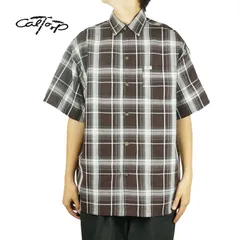 CALTOP キャルトップ メンズ シャツ SS CHECK SHIRTS ショートスリーブチェックシャツ 男女兼用のサムネイル