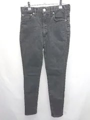 ◇ Θ MOUSSY マウジー スキニー ジーンズ デニム パンツ サイズ27 ブラック レディース E  【1506250000634】