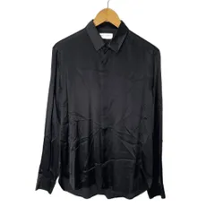 【中古】サンローラン パリ SAINT LAURENT PARIS 美品 シルクシャツ 比翼ボタン 長袖 646850 Y900R 37 黒 ブラック サンローラン パリ SAINT LAURENT PARIS 美品 シルクシャツ 比翼ボタン