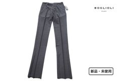 新品】BOGLIOLI テーパード リネン ウール スラックス パンツ 46