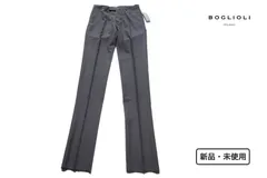 ボリオリ BOGLIOLI 新品 ウールスラックス グレイ 42のサムネイル
