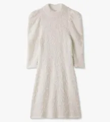 スナイデル　ファーライクハーフスリーブミニニットワンピ♡SWNO235048