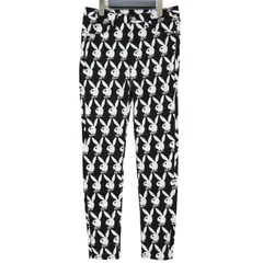 HYSTERIC GLAMOUR ヒステリックグラマー × PLAY BOY プレイボーイ コットン パンツ ボトムス スリム スキニー おしゃれ シンプル きれいめ 大人女子 ブランド カジュアルのサムネイル