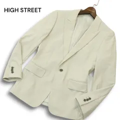 22SS★ HIGH STREET ハイストリート 通年 4WAY バーク柄★ ストレッチ ピークラペル 1B テーラード ジャケット Sz.S　メンズのサムネイル