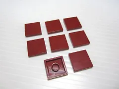 レゴ★未使用！ダークレッドの２×２タイル８点セット