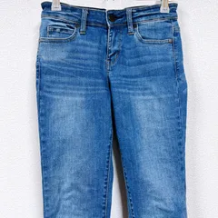 【美品】UNIQLO ユニクロ ライトブルー レディース Ｓ相当 テーパード ボトムス Gパン ストレッチ スキニーフィット ジーンズ デニムパンツ KH-V-241028