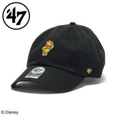 お買得 フォーティーセブン 47 メンズ レディース (ユニセックス) クリーンナップ Disney ディズニー ウィニー・ザ・プー ブラック 14865141 帽子 キャップ クマのプーさん くまのプーさん 可愛い かわいい