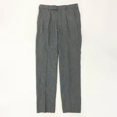 22i16《美品》 Ermenegildo Zegna エルメネジルドゼニア サマースラックス テーパードパンツ ボトムス スリムフィット 44 グレー シルクリネン メンズu02tのサムネイル