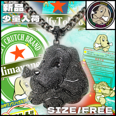【新作】【GALFY／ガルフィー・黒光りブリンブリンネックレス（ブラック）】ストリートファッション HIPHOP ラッパー スケーター B-BOY GAL ギャルアクセサリー メンズライク ユニセックス 新品未使用 少量入荷 送料無料 152045