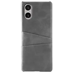 Xperia 5 V ケース SO-53D SOG12 A303SO エクスペリア5 マーク5  カード収納 レザー スマート ケース 【Color】 グレーのサムネイル