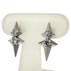 ダイヤモンド 計0.27ct ピアス K18WGホワイトゴールド 18金  2.7g レディース 【中古】【真子質店】【NN】