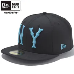 ニューエラ 5950キャップ ニューヨークハイランダーズ ブラック マリーンアクア New Era 59FIFTY Cap New York Highlanders Black Marine Aqua