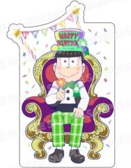 [중고] 종이 제품 (캐릭터) 쵸로 마츠 6 개의 생일 축하 카드 (봉투 & 씰 포함) [오소 마츠 씨]