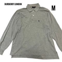 BURBERRY LONDON バーバリーロンドン　シャツ　ポロシャツ　グレー　ノバチェック　半袖　メンズ　Mサイズのサムネイル