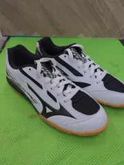 卓球シューズ(25.5)ホワイト×ブラック