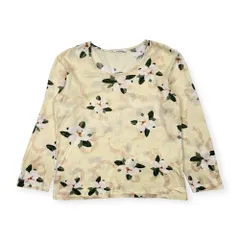 INGEBORG インゲボルグ 花柄 長袖 Tシャツ カットソー/アイボリー系 レディース