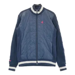 サイズ：M LE COQ GOLF ルコックゴルフ  ニット切替 ジップジャケット  ネイビー系 [240101422624] ゴルフウェア レディース ストスト