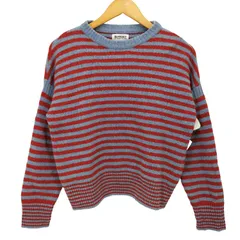 ビームスボーイ BEAMS BOY 22AW 7ゲージ ボーダー クルーネック ニット レディース 表記無 