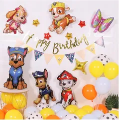 パウパトロール　誕生日 パーティー 飾り 風船 バルーン バースデー セット 数字 1歳 男 女 飾り付け HAPPYBIRTHDAY ガーランド パーティーグッズ パウパトロール パウパト