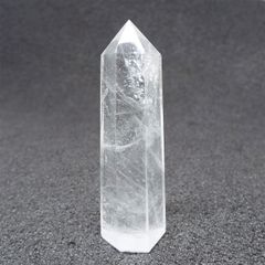 天然石 天然水晶 ポイント 六角柱 クォーツ 原石 置物 パワーストーン インテリア 置物 PO093