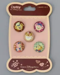 【中古】雑貨 ダッフィー＆シェリーメイ くるみボタン(5個セット) 「スウィート・ダッフィー2014」 東京ディズニーシー限定