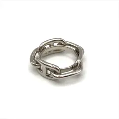 展示品 HERMES エルメス シェーヌダンクル スカーフ リング シルバー ブランド アクセサリー 小物 a8901