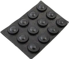 ゴム足　円の直径φ8mm　高さ3mm　シール接着ゴム足・ゴム足　12個入　＜2zi-030＞
