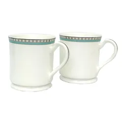 未使用　TIFFANY＆CO.　ティファニー　プラチナブルーバンドマグカップ　ペア　セット　aq10843