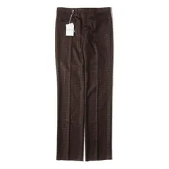 新品 GIVENCHY ジバンシィ パンツ サイズ:50 チェック ストレート ウール スラックス パンツ (BM50NF138J) ブラウン系 ボトムス ズボン イタリア製【メンズ】のサムネイル
