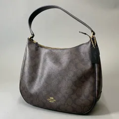 Bj3 《美品》 COACH コーチ ワンハンドル シグネチャー ワンショルダーバッグ F29209 ブラウン 肩掛け 鞄 カバンt18r