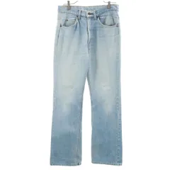 Levi's リーバイス 80s オレンジタブ ヴィンテージ 517 ブーツカット デニムパンツ W32 アイスブルー ジーンズ メンズ 古着