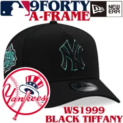 【海外限定】New Era 9FORTY A-frame New York Yankees Black&Tiffany Blue