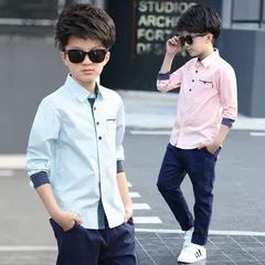シャツ 男の子 ワイシャツ フォーマルシャツ 長袖 カッターシャツ 子供 フォーマル  キッズ ボーイズ カジュアル 子供服 Yシャツ フォーマルワイシャツ 受験 通学 七五三 入学式 卒業式 発表会 結婚式 礼服 xinhaox01