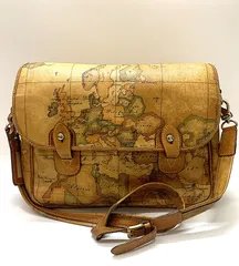 値下げ❗️PRIMA CLASSE プリマクラッセ ショルダーバッグ レザー PVC ブラウン系