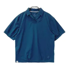 サイズ：M ADIDAS GOLF アディダスゴルフ H64656 襟付きストレッチ 半袖シャツ  ネイビー系 [240101290250]# ゴルフウェア レディース ストスト