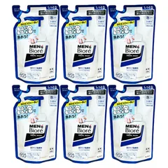 メンズビオレ 泡洗顔料 泡タイプ洗顔 つめかえ用 130ml 6個セット 詰め替え 洗顔料 青のパッケージのサムネイル