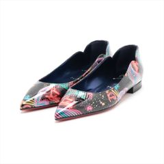 Christian Louboutin クリスチャンルブタン 22AW HOT CHICKITA FLAT スターライト パテントレザー フラットパンプス レディース 34 マルチカラー イタリア製