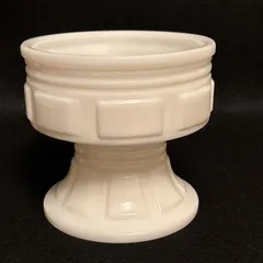 未使用】ミルクガラス　花瓶　ヴィンテージ　アメリカアンティーク アンティーク 花瓶 ミルクガラス – onetique