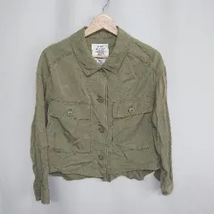 ◇ ⊂ mysty woman ミスティウーマン 長袖 ジャケット サイズF カーキ系 レディース E  【1409240065647】